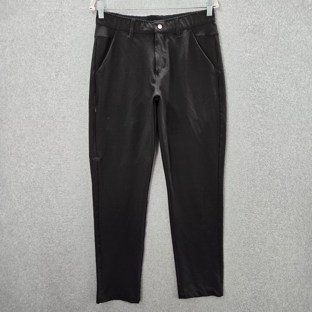 BYLT Men Pants 32 Black Kinetic‎ Premium Basics Pockets High Rise 30 in Inseam